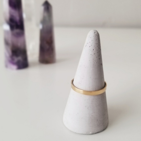 Thick gold stacker ring gold filled - Picture 5 of 5